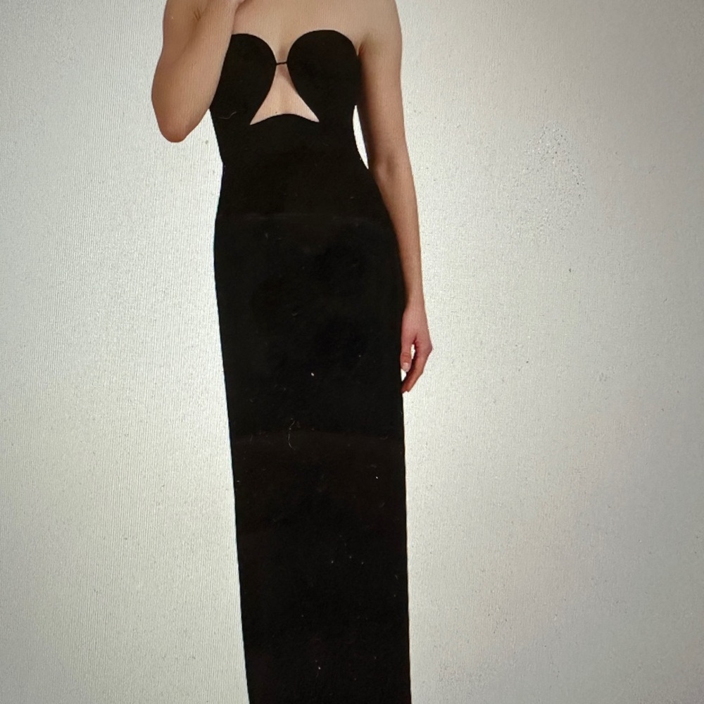 BCBG Strapless cutout dress